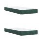 vidaXL Boxspringbett mit Matratze Dunkelgrün 200x200 cm Samt vidaXL Boxspringbett mit Matratze Dunkelgrün 200x200 cm Samt