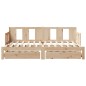 vidaXL Tagesbett Ausziehbar mit Schubladen ohne Matratze 90x200 cm vidaXL Tagesbett Ausziehbar mit Schubladen ohne Matratze 90x200 cm