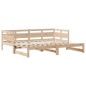 vidaXL Tagesbett Ausziehbar mit Schubladen ohne Matratze 90x200 cm vidaXL Tagesbett Ausziehbar mit Schubladen ohne Matratze 90x200 cm