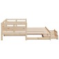vidaXL Tagesbett Ausziehbar mit Schubladen ohne Matratze 90x200 cm vidaXL Tagesbett Ausziehbar mit Schubladen ohne Matratze 90x200 cm
