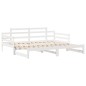 vidaXL Tagesbett Ausziehbar mit Schubladen ohne Matratze Weiß 90x200cm vidaXL Tagesbett Ausziehbar mit Schubladen ohne Matratze Weiß 90x200cm