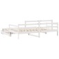 vidaXL Tagesbett Ausziehbar mit Schubladen ohne Matratze Weiß 90x200cm vidaXL Tagesbett Ausziehbar mit Schubladen ohne Matratze Weiß 90x200cm