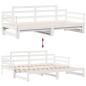 vidaXL Tagesbett Ausziehbar mit Schubladen ohne Matratze Weiß 90x200cm vidaXL Tagesbett Ausziehbar mit Schubladen ohne Matratze Weiß 90x200cm