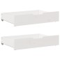 vidaXL Tagesbett Ausziehbar mit Schubladen ohne Matratze Weiß 90x200cm vidaXL Tagesbett Ausziehbar mit Schubladen ohne Matratze Weiß 90x200cm
