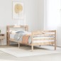 vidaXL Bettgestell mit Kopfteil ohne Matratze 75x190 cm vidaXL Bettgestell mit Kopfteil ohne Matratze 75x190 cm