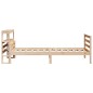vidaXL Bettgestell mit Kopfteil ohne Matratze 75x190 cm vidaXL Bettgestell mit Kopfteil ohne Matratze 75x190 cm