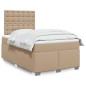 vidaXL Boxspringbett Matratze Cappuccino-Braun 120x200cm Kunstleder vidaXL Boxspringbett Matratze Cappuccino-Braun 120x200cm Kunstleder