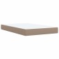 vidaXL Boxspringbett Matratze Cappuccino-Braun 120x200cm Kunstleder vidaXL Boxspringbett Matratze Cappuccino-Braun 120x200cm Kunstleder