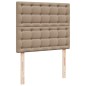vidaXL Boxspringbett Matratze Cappuccino-Braun 120x200cm Kunstleder vidaXL Boxspringbett Matratze Cappuccino-Braun 120x200cm Kunstleder