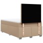 vidaXL Boxspringbett Matratze Cappuccino-Braun 120x200cm Kunstleder vidaXL Boxspringbett Matratze Cappuccino-Braun 120x200cm Kunstleder