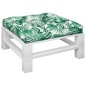 vidaXL Palettensofa-Kissen Blattmuster 70x70x12 cm vidaXL Palettensofa-Kissen Blattmuster 70x70x12 cm