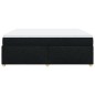 vidaXL Boxspringbett mit Matratze Schwarz 200x200 cm Stoff vidaXL Boxspringbett mit Matratze Schwarz 200x200 cm Stoff