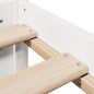 vidaXL Bettgestell mit Kopfteil ohne Matratze Weiß 135x190 cm vidaXL Bettgestell mit Kopfteil ohne Matratze Weiß 135x190 cm