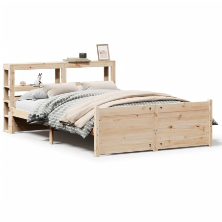 vidaXL Bettgestell mit Kopfteil ohne Matratze 150x200 cm