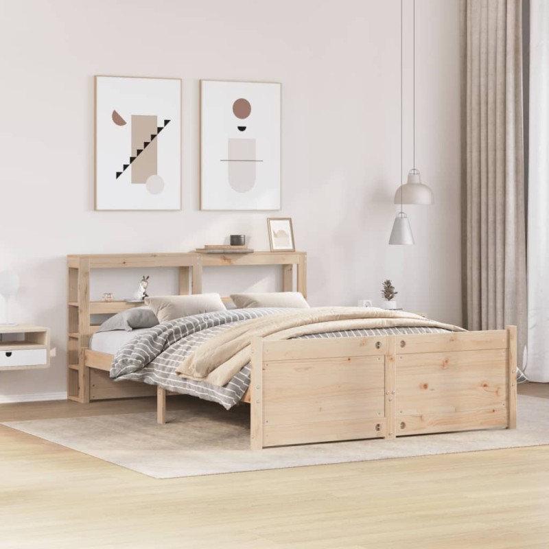 vidaXL Bettgestell mit Kopfteil ohne Matratze 140x200 cm vidaXL Bettgestell mit Kopfteil ohne Matratze 140x200 cm