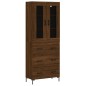 vidaXL Highboard Braun Eichen-Optik 69,5x34x180 cm Holzwerkstoff vidaXL Highboard Braun Eichen-Optik 69,5x34x180 cm Holzwerkstoff