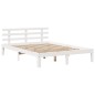vidaXL Bettgestell mit Kopfteil ohne Matratze Weiß 140x200 cm vidaXL Bettgestell mit Kopfteil ohne Matratze Weiß 140x200 cm
