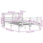 vidaXL Bettgestell mit Kopfteil ohne Matratze Weiß 140x200 cm vidaXL Bettgestell mit Kopfteil ohne Matratze Weiß 140x200 cm