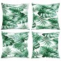 vidaXL Sofakissen 4 Stk. Blattmuster 60x60 cm Stoff vidaXL Sofakissen 4 Stk. Blattmuster 60x60 cm Stoff