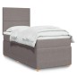 vidaXL Boxspringbett mit Matratze Taupe 80x200 cm Stoff vidaXL Boxspringbett mit Matratze Taupe 80x200 cm Stoff