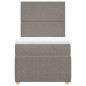 vidaXL Boxspringbett mit Matratze Taupe 80x200 cm Stoff vidaXL Boxspringbett mit Matratze Taupe 80x200 cm Stoff