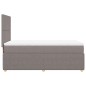 vidaXL Boxspringbett mit Matratze Taupe 80x200 cm Stoff vidaXL Boxspringbett mit Matratze Taupe 80x200 cm Stoff