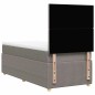 vidaXL Boxspringbett mit Matratze Taupe 80x200 cm Stoff vidaXL Boxspringbett mit Matratze Taupe 80x200 cm Stoff