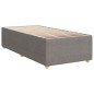 vidaXL Boxspringbett mit Matratze Taupe 80x200 cm Stoff vidaXL Boxspringbett mit Matratze Taupe 80x200 cm Stoff
