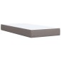 vidaXL Boxspringbett mit Matratze Taupe 80x200 cm Stoff vidaXL Boxspringbett mit Matratze Taupe 80x200 cm Stoff