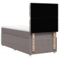 vidaXL Boxspringbett mit Matratze Taupe 80x200 cm Stoff vidaXL Boxspringbett mit Matratze Taupe 80x200 cm Stoff