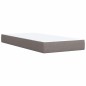 vidaXL Boxspringbett mit Matratze Taupe 80x200 cm Stoff vidaXL Boxspringbett mit Matratze Taupe 80x200 cm Stoff