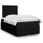 vidaXL Boxspringbett mit Matratze Schwarz 120x190 cm Stoff vidaXL Boxspringbett mit Matratze Schwarz 120x190 cm Stoff