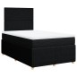 vidaXL Boxspringbett mit Matratze Schwarz 120x190 cm Stoff vidaXL Boxspringbett mit Matratze Schwarz 120x190 cm Stoff