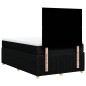 vidaXL Boxspringbett mit Matratze Schwarz 120x190 cm Stoff vidaXL Boxspringbett mit Matratze Schwarz 120x190 cm Stoff