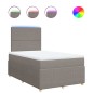 vidaXL Boxspringbett mit Matratze Taupe 120x190 cm Stoff vidaXL Boxspringbett mit Matratze Taupe 120x190 cm Stoff