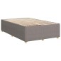 vidaXL Boxspringbett mit Matratze Taupe 120x190 cm Stoff vidaXL Boxspringbett mit Matratze Taupe 120x190 cm Stoff