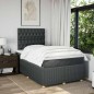 vidaXL Boxspringbett mit Matratze Dunkelgrau 120x190 cm Stoff vidaXL Boxspringbett mit Matratze Dunkelgrau 120x190 cm Stoff