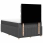 vidaXL Boxspringbett mit Matratze Dunkelgrau 120x190 cm Stoff vidaXL Boxspringbett mit Matratze Dunkelgrau 120x190 cm Stoff