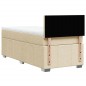 vidaXL Boxspringbett mit Matratze Creme 80x200 cm Stoff vidaXL Boxspringbett mit Matratze Creme 80x200 cm Stoff
