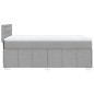 vidaXL Boxspringbett mit Matratze Hellgrau 80x200 cm Stoff vidaXL Boxspringbett mit Matratze Hellgrau 80x200 cm Stoff
