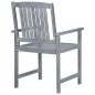 vidaXL Gartenstühle 8 Stk. Massivholz Akazie Grau vidaXL Gartenstühle 8 Stk. Massivholz Akazie Grau