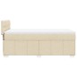 vidaXL Boxspringbett mit Matratze Creme 90x190 cm Stoff vidaXL Boxspringbett mit Matratze Creme 90x190 cm Stoff