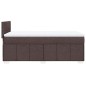 vidaXL Boxspringbett mit Matratze Dunkelbraun 90x200 cm Stoff vidaXL Boxspringbett mit Matratze Dunkelbraun 90x200 cm Stoff