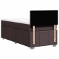 vidaXL Boxspringbett mit Matratze Dunkelbraun 90x200 cm Stoff vidaXL Boxspringbett mit Matratze Dunkelbraun 90x200 cm Stoff