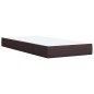 vidaXL Boxspringbett mit Matratze Dunkelbraun 90x200 cm Stoff vidaXL Boxspringbett mit Matratze Dunkelbraun 90x200 cm Stoff