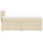 vidaXL Boxspringbett mit Matratze Creme 90x200 cm Stoff vidaXL Boxspringbett mit Matratze Creme 90x200 cm Stoff
