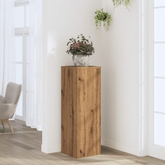 vidaXL Pflanzenständer Artisan-Eiche 33x33x100 cm Holzwerkstoff