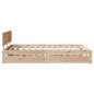 vidaXL Massivholzbett mit Schubladen 135x190 cm Kiefer vidaXL Massivholzbett mit Schubladen 135x190 cm Kiefer