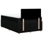 vidaXL Boxspringbett mit Matratze Schwarz 120x190 cm Stoff vidaXL Boxspringbett mit Matratze Schwarz 120x190 cm Stoff