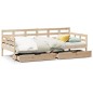 vidaXL Tagesbett mit Schubladen 90x190 cm Massivholz Kiefer vidaXL Tagesbett mit Schubladen 90x190 cm Massivholz Kiefer